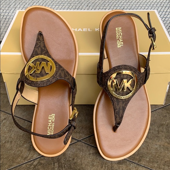 MICHAEL KORS AUBREY CHARM THONG MINI MO LOGO PVC - Picture 6 of 16